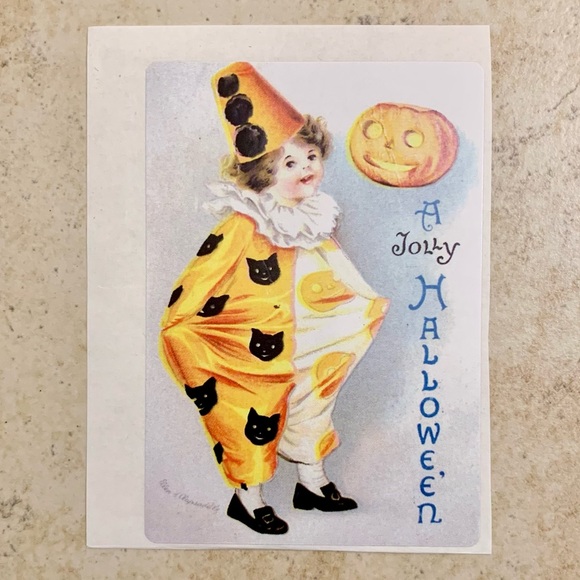 Accessories - 6/$12 🎃 Vintage Halloween Postcard Sticker